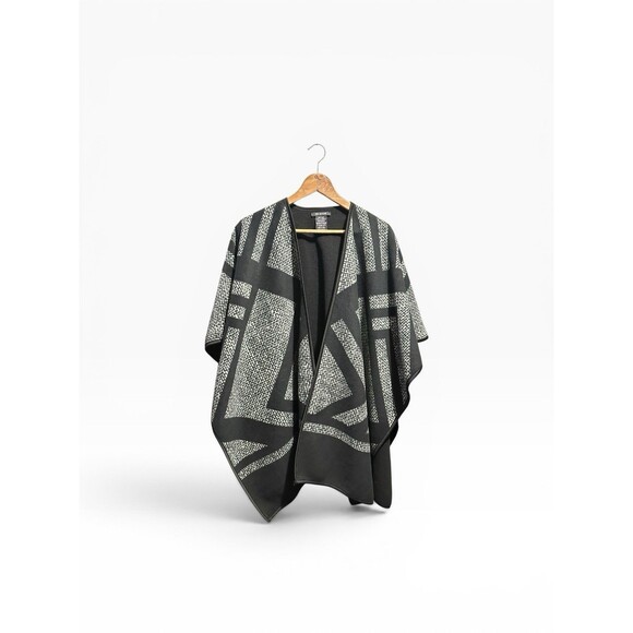 IKE BEHAR Sweaters - Ike Behar Shawl Cape Poncho Women’s OS Blanket Sweater Cardigan